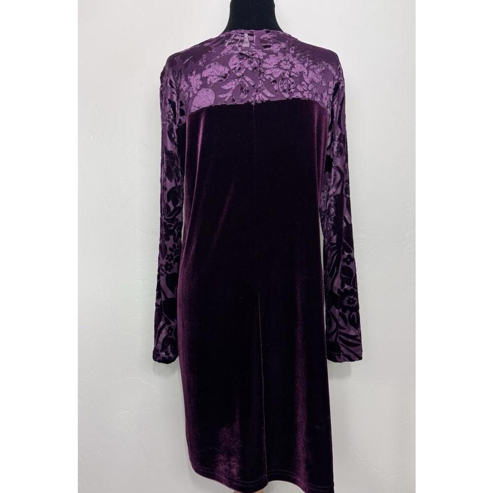 VTG Dressing Clio Velvet Med Dress Sheer Sleeves Whimsigoth Vampcore romance - Picture 6 of 9